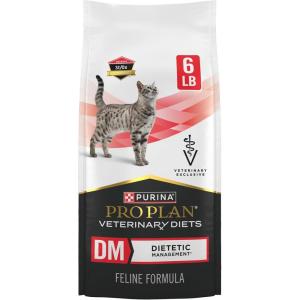 imagePurina Pro Plan Veterinary Diets DM Dietetic Management Feline Formula Dry Cat Food  10 lb Bag6 Pound Pack of 1